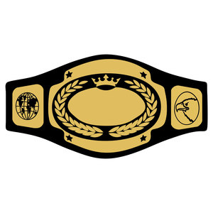 Ceinture de championnat de lutte poids lourd - Écologique, personnalisable, avec logo couleur, taille haute, grande ceinture de lutte dorée pour hommes - Product Image 1