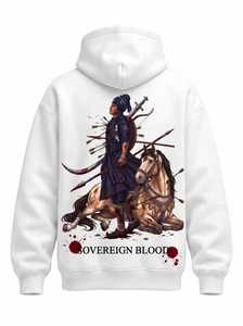 <b>White</b> <b>Women's</b> Woven 100% Bamboo Fiber Pullover Hoodie Drop Shoulder <b>Sweatshirt</b> Front Letter Embroidery Print - Product Image 2