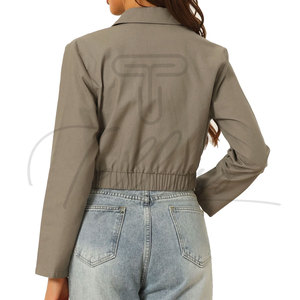 Vestes courtes pour femmes 2024, vente en gros, design personnalisé, haute qualité, sur mesure. - Product Image 6
