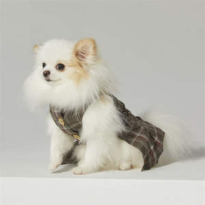 Vestidos ODM Vintage a cuadros con botones para perros pequeños Chihuahua - Product Image 4