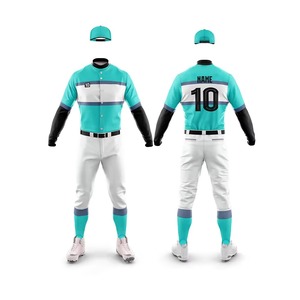 ชุดเบสบอลผ้าโพลีเอสเตอร์ยืดได้ 100% เสื้อผ้ากีฬา ให้ความอิสระในการเคลื่อนไหว แขนสั้น คอวี ไซส์ใหญ่ สำหรับผู้ชาย ใส่ได้ทุกวันในช่วงฤดูร้อน - Product Image 4