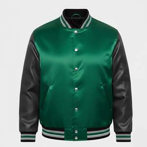 Veste de sport en satin pour homme, design haut de gamme, mode hiver, haute qualité, sur mesure. - Product Image 1