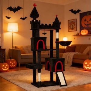 Torre per Gatti Premium, Albero per Gatti e Struttura per Arrampicata con Tiragraffi, Stimola l'Esercizio e il Gioco Felino - Product Image 1