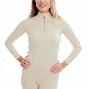 Chemise de base à manches longues respirante et légère pour l'équitation avec logo personnalisé pour femmes, service OEM disponible, vente de vêtements pour femmes - Product Image 1