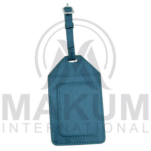 Étiquette de bagage en cuir personnalisée avec nom sur mesure, cadeaux de mariage, cadeaux de voyage MAKUM INTERNATIONAL - Product Image 3