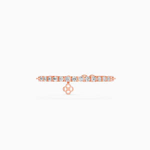 Delicada Pulsera Unisex con Diamante Cultivado en Laboratorio de 0.28 Ct, Certificado IGI, con Pavé, Oro Sólido de 9k, Bañada en Rodio, Regalo para Fiesta o Compromiso - Product Image 2