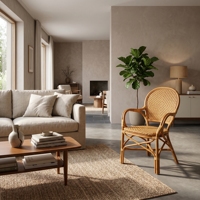 Nouvelle chaise de salon Kamaca moderne et minimaliste, faite à la main, avec cadre en bois doux, siège en tissu de luxe de qualité supérieure, décoration intérieure pour patio