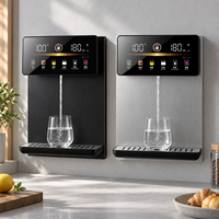 Distributeur d'eau chaude instantanée mural électrique 2200W à commande tactile en alliage d'aluminium pour système RO et eau en bouteille