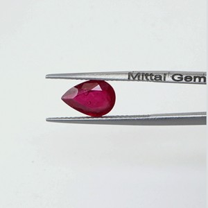 Rubis naturels de Bangkok, formes poire calibrées 9x12mm, pierres précieuses de rubis naturelles facettées en vrac pour la fabrication de bijoux, prêtes à l'emploi - Product Image 2