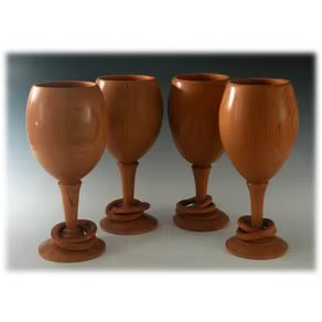 Juego de Vasos de Madera Hechos a Mano para Café, Té y Jugo, Colección Premium de Vasos de Madera - Product Image 6