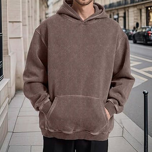 Mens Couples Oversized Hoodie Sweatshirt Heavyweight Vintage Pullover with Soft Cotton Fleece Screen Printed Hoodies - Product Image 6