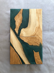 Plateau de service en bois de haute qualité avec motif floral en résine unique pour accueillir de grands rassemblements et un usage domestique - Product Image 5