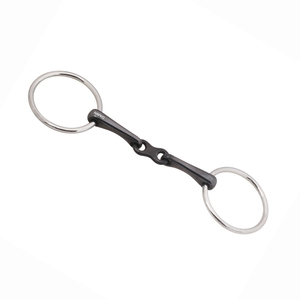 Bocado de Anillas Sueltas Premium para Caballo, de Acero Inoxidable, con Doble Articulación, para Entrenamiento de Equitación, Accesorios Ecuestres, Bocado OEM - Product Image 1