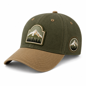 Custom Logo Embroidery Patch Baseball <b>Cap</b> | Adjustable Cotton Snapback <b>Hat</b> | Personalized Embroidered Patch <b>Cap</b> | OEM ODM Wholes - Product Image 2