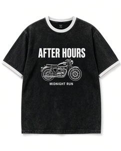 เสื้อยืดผ้าฝ้ายพิมพ์ลายมอเตอร์ไซค์ After Hours Midnight Run สำหรับผู้ชาย คอกลม แขนสั้น ทรงปกติ ใส่ได้ทุกฤดูกาล - Product Image 1