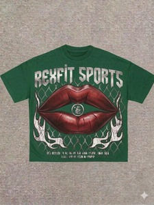 เสื้อยืดโอเวอร์ไซส์พิมพ์ลายกราฟิกพรีเมียมสำหรับผู้ชายจาก REXFIT SPORTS ผลิตจากวัสดุคุณภาพดีที่สุด สไตล์ลำลองแนวสตรีทแวร์ - Product Image 1