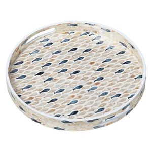 Luxury Inspired Mother Of Pearl Trays Designed For Elegant Living Dining And <b>Vanity</b> Decor Use - Product Image 4