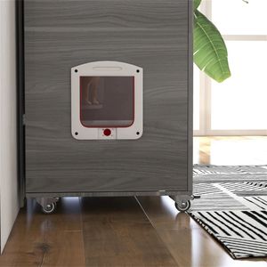 Appartamento per Gatti Stile Villa con Ruote, Tiragraffi e Tirapiedi per Gatti - Product Image 6