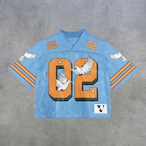 T-shirt sportif rétro américain vintage surdimensionné personnalisé de haute qualité - Product Image 4