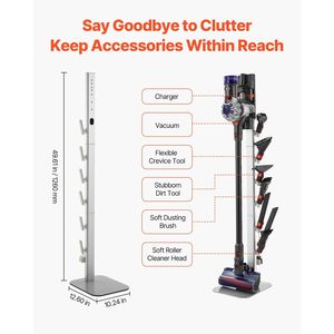 Per Dyson Multi-modelli supporto per aspirapolvere stabile supporto per staffa a parete grigio - Product Image 4