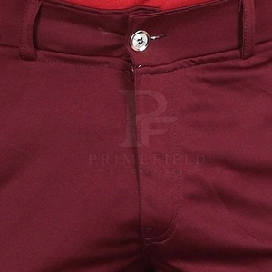 Pantalones Cargo Color Granate para Hombre, Cintura Alta, Múltiples Bolsillos, Estilo Casual, 100% Algodón, Tela de Lona, Ecológicos, Transpirables, para Verano - Product Image 5