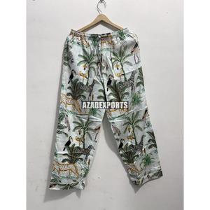 Conjunto de Pijama de Manga Larga con Estampado Animal 100% Algodón Orgánico para Mujer, Cuello Camisero, Largo Completo, Ropa de Dormir Informal de Verano - Product Image 5