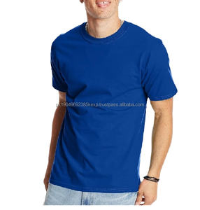 T-shirt en coton pour homme, manches courtes, col rond, respirant, décontracté, couleur unie, logo, pour homme - Product Image 1