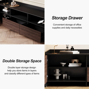 Muebles para TV de madera de mango para sala de estar y dormitorio de Vietnam, diseño moderno, gestión de cables, amplio almacenamiento, muebles para el hogar independientes - Product Image 4