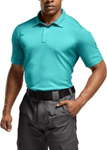 Chemise personnalisée pour homme en tissu piqué de coton, manches courtes, style décontracté chic, logo sur le devant, douce, respirante, écologique, OEM ODM - Product Image 2