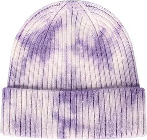 Bonnet d'hiver tie-dye pour femmes, avec logo personnalisé, broderie 3D, nœuds, camouflage, côtelé, pour hommes et femmes, plage 2026 - Product Image 6