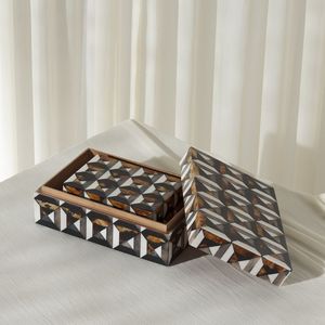 Boîte à bijoux en MDF de haute qualité avec un look élégant et un rangement pratique pour collection de bijoux personnels - Product Image 3