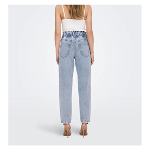 Women's Light Blue Distressed Skinny Jeans High Waist <b>Stretch</b> Slim Fit Ripped Ankle Length Casual <b>Denim</b> Pants - Product Image 6