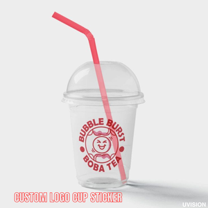 Etiqueta Adhesiva de Vinilo con Logotipo Impreso en UV Personalizado para Empaque de Cajas de Tazas, Marca - Product Image 4