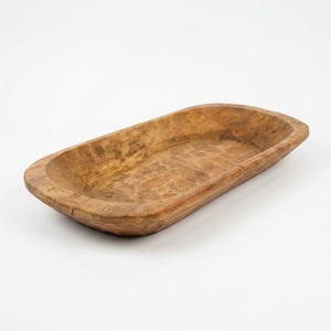 En gros, Bol à pâte rustique en bois pour la fabrication de bougies, Plateau en bois sculpté à la main style ferme, Centre de table pour la décoration intérieure, Fournitures en gros - Product Image 4