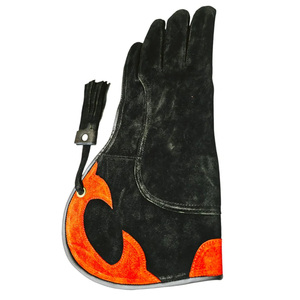 Falconry Leather Handling <b>Gloves</b> Thick Cowhide Protective Bird Training Durable <b>Long</b> Sleeve Outdoor Safety <b>Gloves</b> - Product Image 3