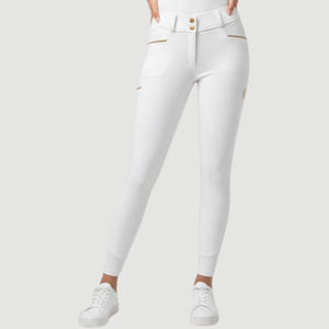 กางเกงขี่ม้า Arctic White Elite แบบเต็มตัว - Product Image 3