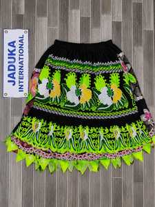 Nueva Falda Casual de Talla Grande para Mujer, 100% Algodón Transpirable, Estampado Hawaiano, Bordada, de Alta Calidad, en Chifón - Product Image 1