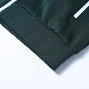 Ensemble de survêtement d'hiver respirant pour hommes, avec poches zippées, haut de course et pantalon de survêtement à taille élastique, vert forêt - Product Image 6