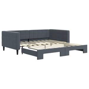 Cama nido gris oscuro de 39.4''x74.8'' con colchón extraíble (no incluido) - Product Image 2