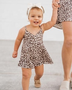 Beautiful Mother & Daughter Matching Leopard Print Collection Perfect Summer Wear & Very Comfortable Dress For Mother & Daughter - Product Image 4