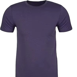 ผู้ผลิตเสื้อ OEM แบบกำหนดเอง ผ้าฝ้าย 100% คอปกสองสี เสื้อยืดแขนสั้นผู้ชาย คอกลม สวมใส่สบาย ระบายอากาศได้ดี แห้งเร็ว ทรงปกติ - Product Image 1