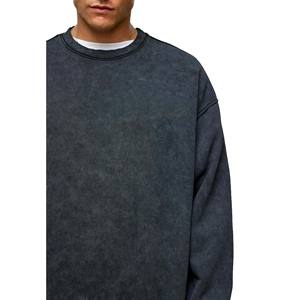 Sweat-shirt homme personnalisé, effet délavé, haute qualité, décontracté, écologique, couleur personnalisée - Product Image 4