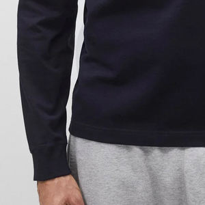 T-shirt pour homme à manches longues de couleur unie / Coutures de haute qualité avec logo personnalisable pour les commandes en gros 2026 - Product Image 3