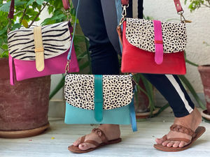 Nouveau Western élégant Multi cuir recyclé couleur trapu sac à bandoulière haute qualité en cuir sac à main coloré femmes côté sacs à bandoulière - Product Image 5