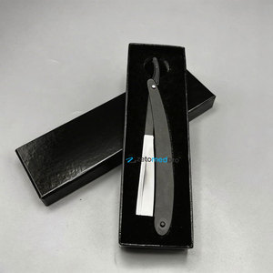 Rasoir turc en acier inoxydable avec logo personnalisé, rasoir droit pour le visage et le corps, avec boîte d'emballage - Product Image 5