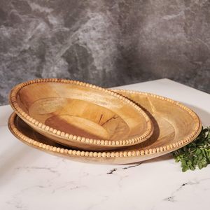 Bol de service en bois sculpté artisanal pour fruits secs, collations, décoration intérieure, centre de table rustique - Product Image 5
