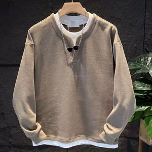 เสื้อฮู้ดดี้ผ้าวาฟเฟิลแบบ OEM เสื้อผ้าแบบสวมหัว เสื้อสเวตเชิ้ต เสื้อยืดผู้ชายแบบเรียบง่าย แขนยาว ผ้าวาฟเฟิลสองชั้น เสื้อยืดฮู้ดดี้แบบถัก - Product Image 6