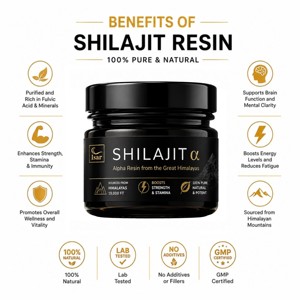 Résine de Shilajit de l'Himalaya OEM/ODM 30 grammes (Approvisionnement pour 2 mois) Shilajit Premium avec 82%+ d'acide fulvique pour l'énergie et le soutien immunitaire - Product Image 3