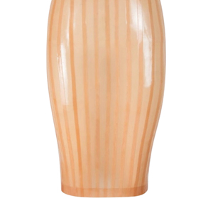 Women Striped High Waist Pencil <b>Skirt</b> Shiny Peach Color Club Style All Seasons Wear - Product Image 4