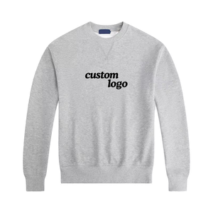 Wholesale <b>Men's</b> 100% Cotton Casual Long-Sleeved <b>Pullover</b> O-Neck Autumn Front Brand Logo Solid Pattern Design unisex hoodies - Product Image 1